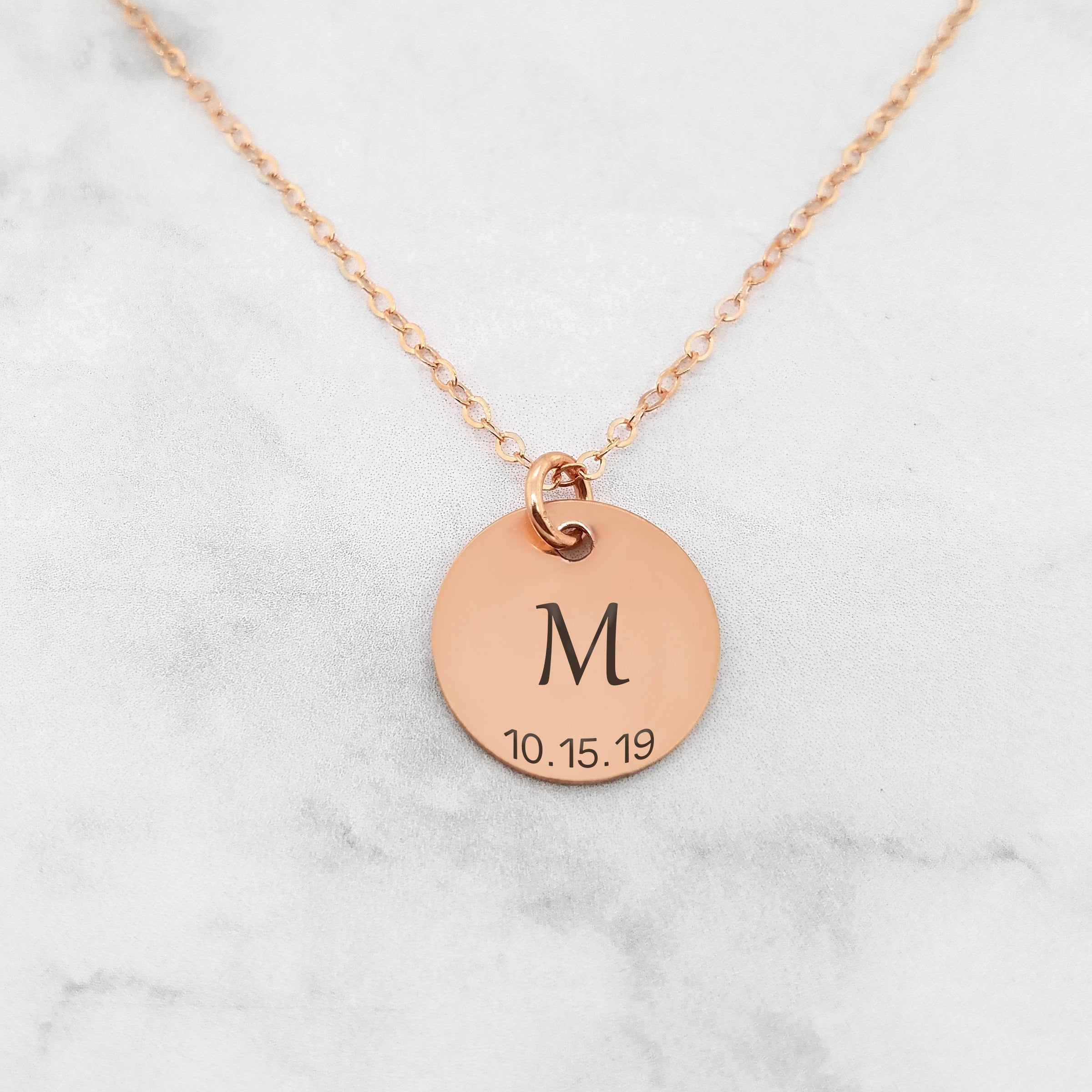 Letter M Pendant Necklace in Silver | Kendra Scott